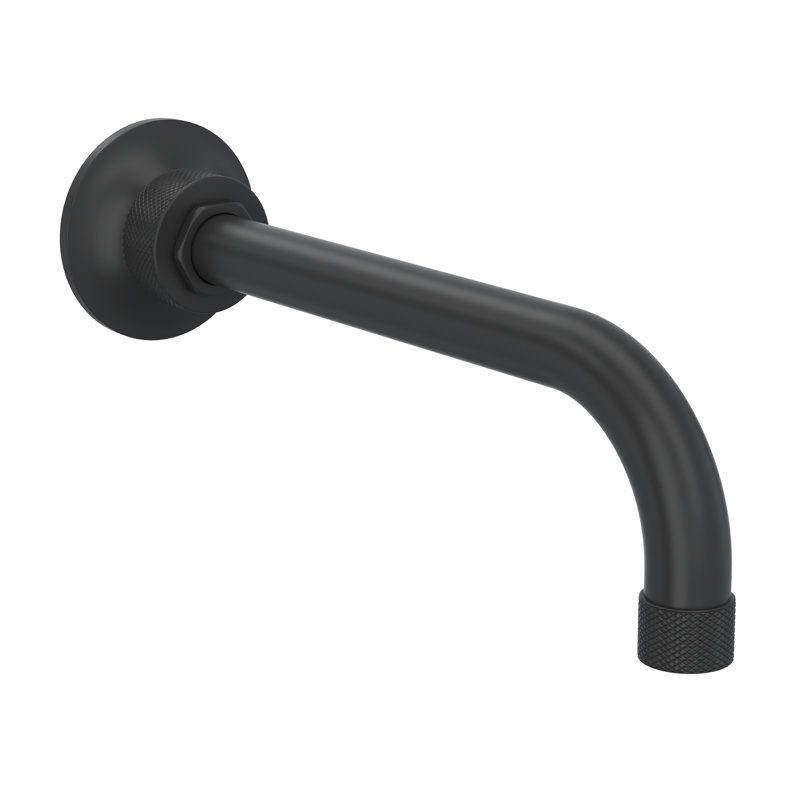 Graceline Wall Mount Tub Spout, Matte Black