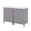 Meuble-lavabo 48 po avec tiroir divisé et tablette de porte double couche-241711364