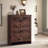 Farmhouse Shoe Cabinet With Two Flip Drawers And Two Regular Drawers Slim Freestanding Narrow Rack For Front Entryway-513156995