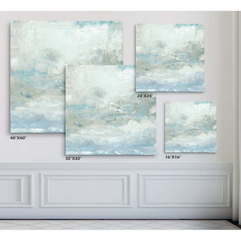 « cloudscape », reproduction de peinture à l’huile, H 32 po x l 32 po x P 1,5 po, Toile tendue