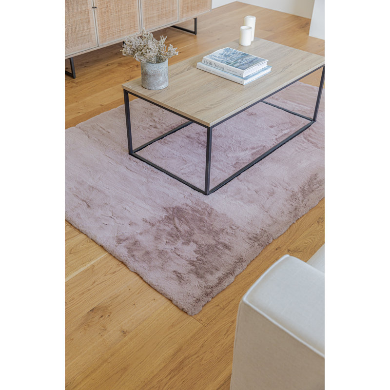 Tapis rose fait à la main