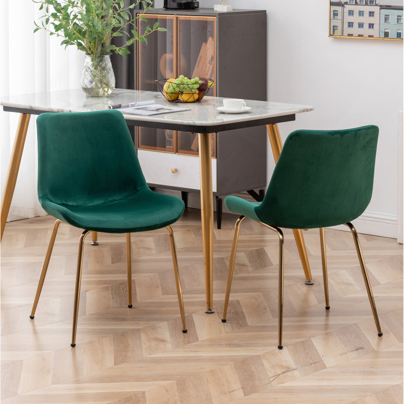 Chaise de salle à manger Aufurr, Vert