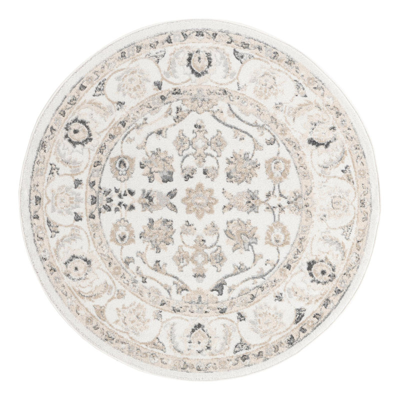 Hilley Oriental Indoor Rug, Round 5'