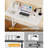Small Standing Desk Adjustable Height, Mobile Stand Up Desk with Wheels, 32 Inch Portable Rolling Desks for Walking Pad Treadmill White