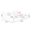 Coussin beige modulaire en similicuir-87661660-87661638