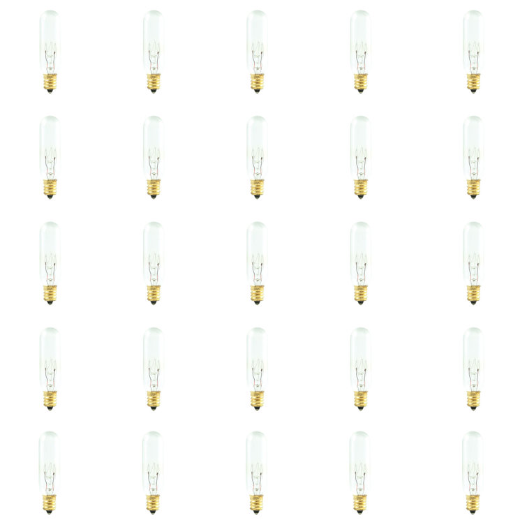 15 Watt T6 E12/Candelabra Dimmable 2700K Incandescent Bulb