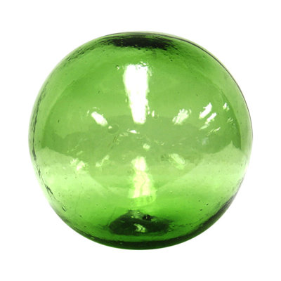 Sculpture sphère verte fée
