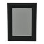 Miroir mural rectangulaire en bois avec détails en rotin