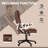 High Back Vibration Massage Office Chair With 6 Vibration Points, Heated Reclining PU Leather Computer Chair With Armrest Remote,-1372763424