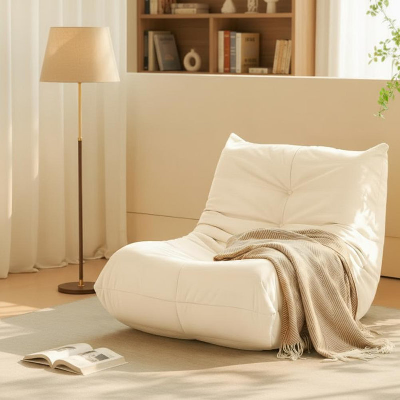 Button-Tufted Bean Bag Sofa