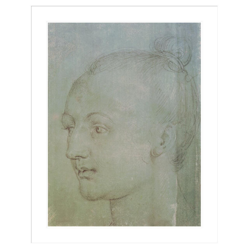 Tête d'une jeune femme par Albrecht Dürer, H 41,5 po x l 33,01 po