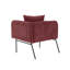 Fauteuil d'appoint rembourré en chenille de 33,8 po de largeur avec table d'appoint et coussin-710779689