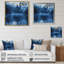 Art mural bleu et noir, château allemand I, château-1078296242-1078296247