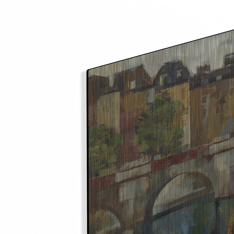  «Paris Late Summer 2» par Silvia Vassileva, art mural en métal, 12 po x 12 po, H 12 po x l 12 po