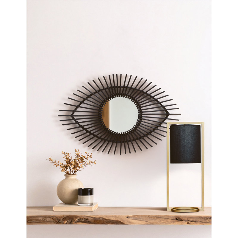 Beneduce Rattan Flat Mirror