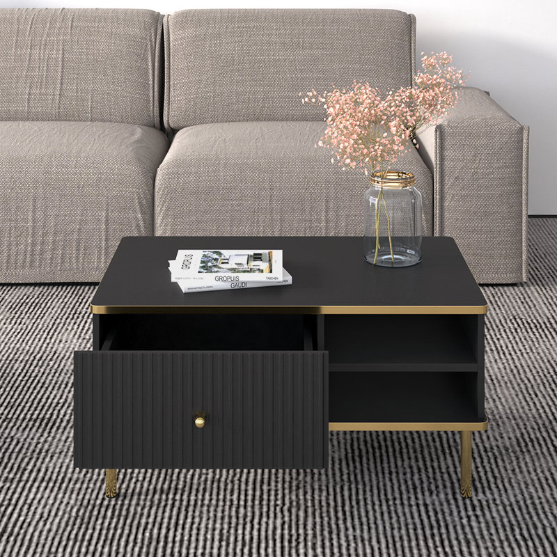 Table basse 35 "Medford, Noir