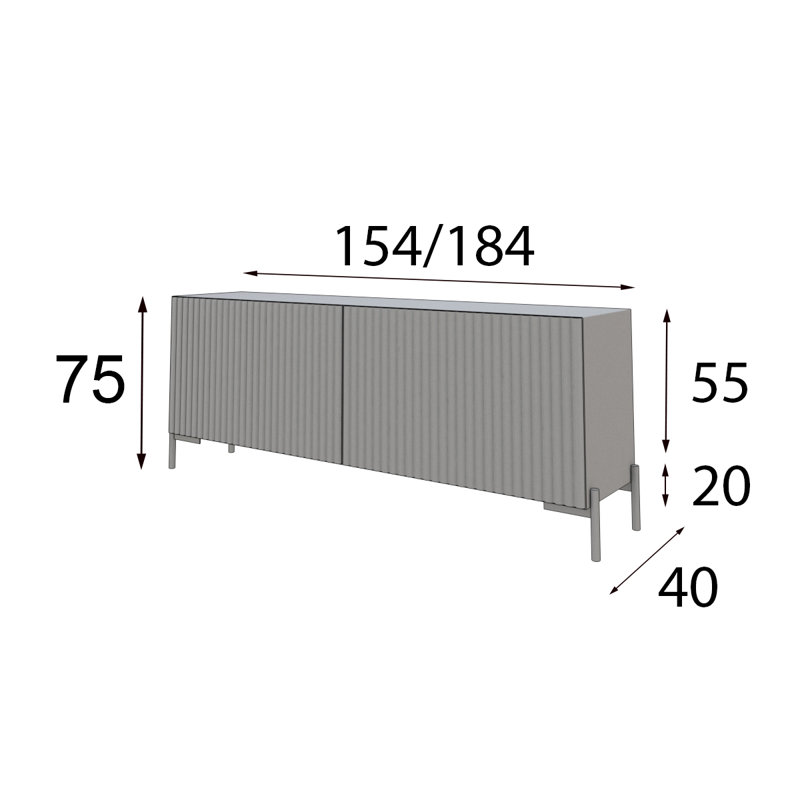 Unfinished TV Stand for TVs up to 65"