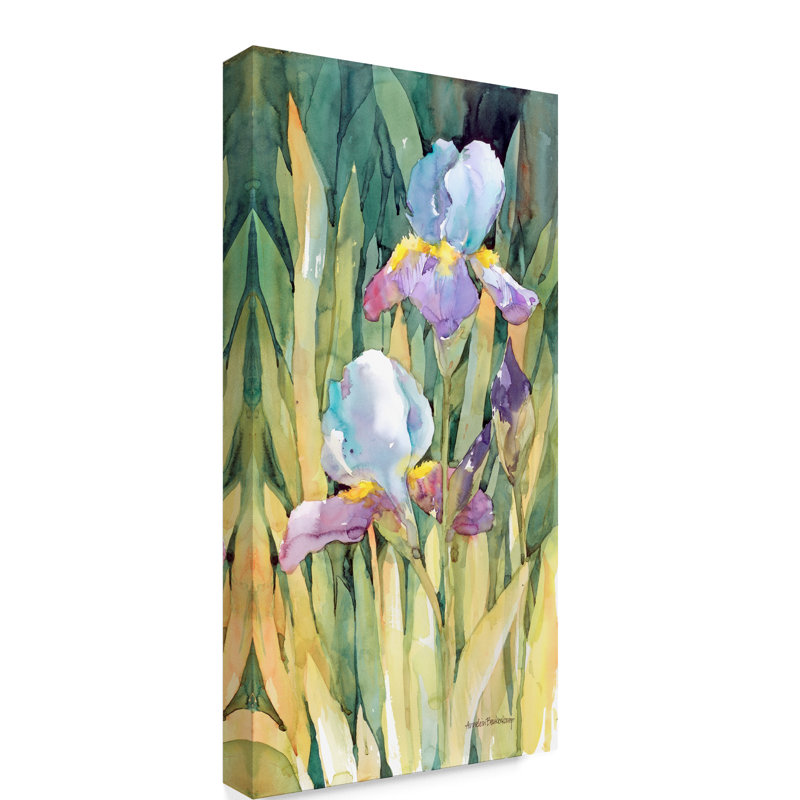Multicolor Floral Gallery-Wrapped Canvas Art 19" x 10"