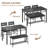 Kitchen & Dining Room Sets 4-Person Dining Table Set With Upholstered Bench And 2 Chairs-114216664