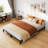 8 in  Bed Frame Heavy Duty Metal Platform Bed Frame with Durable Iron Slat Support and Legs No Box Spring Required No Screws Needed Support Up to 800 LBS-408976917-408976914