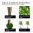 Handmade Artificial Rain Leaf Tree with Real Wood-567323845