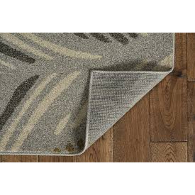 Tapis gris / beige touffeté Araujo, Rectangle de 5 pi x 8 pi