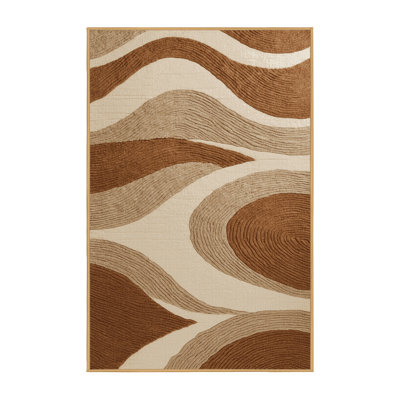 Tapis brun lavable à la machine