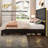 Marro Farmhouse Overlapped Wood Platform Bed-2088410054-2088410053