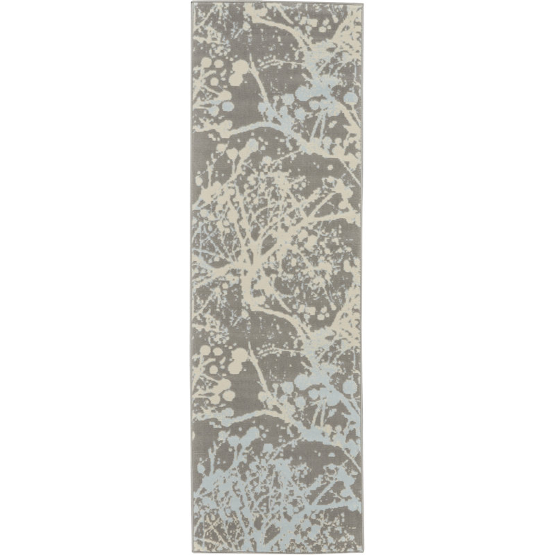 Tapis gris Sheron, Tapis de couloir 2 pi 3 po x 7 pi 3 po