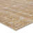 Geometric Machine Woven Polypropylene/Polyester Area Rug in Gold/Taupe-255328635