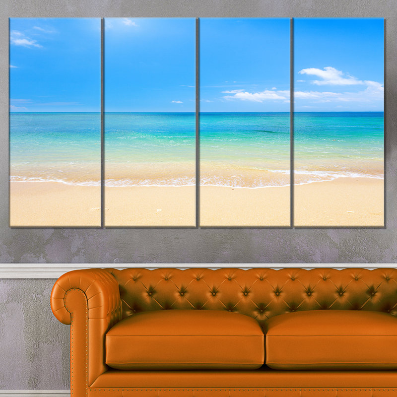 «Blue Waters Under Blue Sky», ensemble de 4 reproductions de photos sur toiles tendues