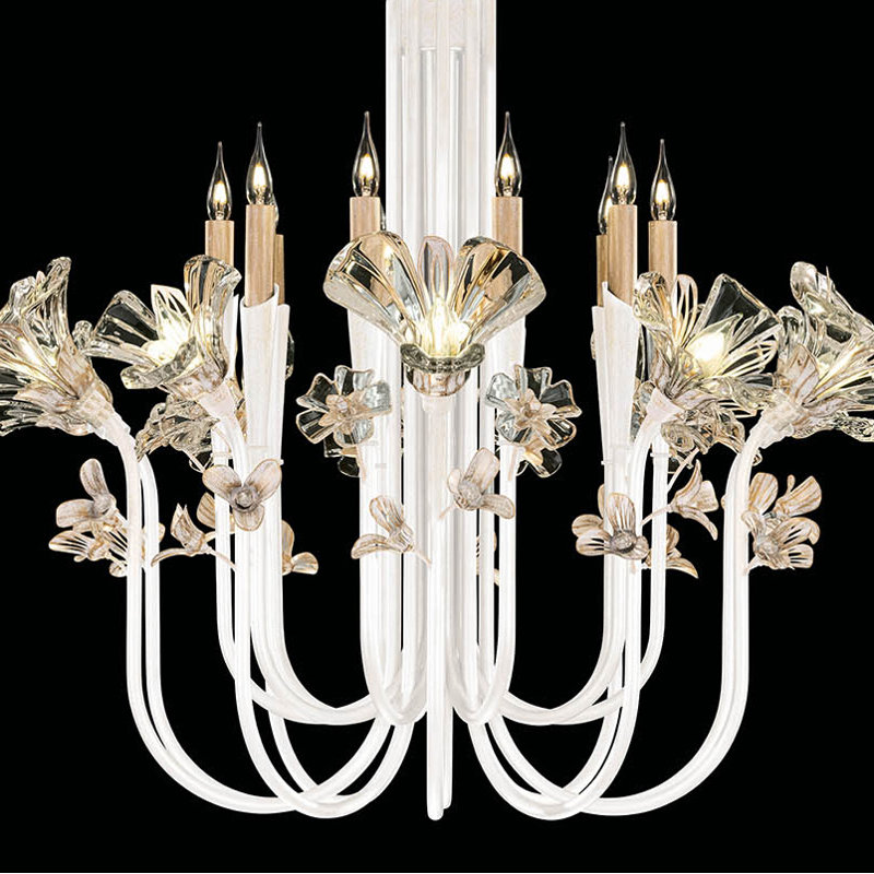 Lustre rond 35,5 po Azu, Blanc