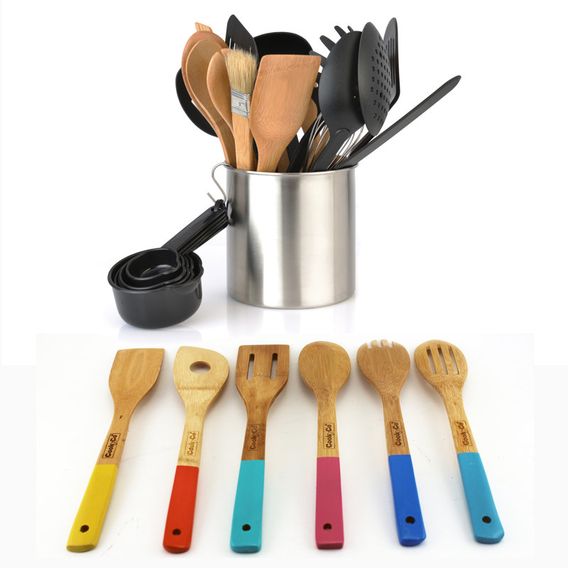 BergHOFF Studio 29Pc Nylon and Bamboo Kitchen Utensil Set