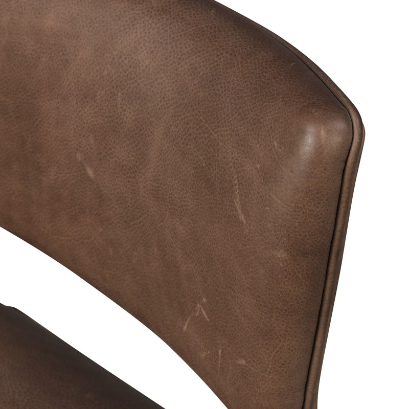 Orville Dining Chair-Cambric Ivory, Palermo Cigar