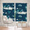 Lined Window Curtains 2-panel Set for Window Size Metka Hiti Wildlife Night Ice Skating I