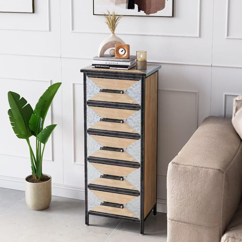 Commode d'appoint en fer Yoland