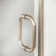  Flex X Duo 42 - 45 x 72" Frameless Pivot Shower Door 3/8" and 5/16" Flex X Clear Tempered Glass