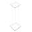 1" Rods Clear Riser Acrylic Transparent Plexiglass Pedestal Table Display Podium-304095295