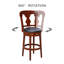 Tabouret de bar pivotant 30 po Claxton-669649320
