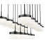 Lustre linéaire noir mat 17 lumières Haddon-123223059