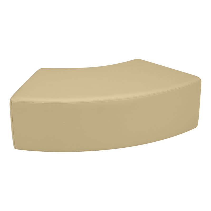 Shapes Series II Modular Collaborative Soft Seating S-Curve Stool with Foam Padded Seat, H 12 po x l 39,25 po x P 20,5 po