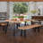 Volusia 4 - Person Acacia Solid Wood Top Four Leg Base Dining Set-1359636705