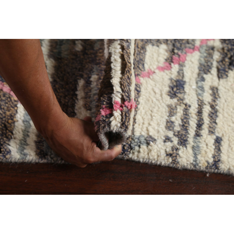 One-of-a-Kind 9'0'' x 13'0'' New Age Rectangle Wool Area Rug in