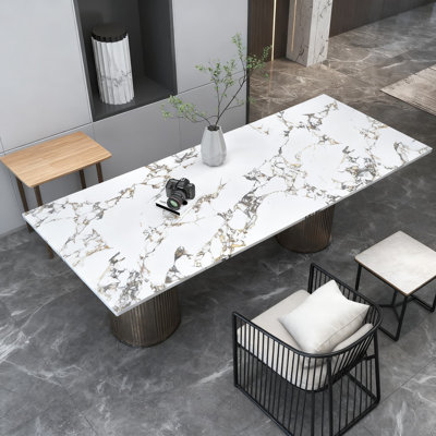White Gold Marble Contact Paper Peel And Stick - Thick Waterproof Vinyl Laminate For Countertops, Cabinets, Walls, Backsplash - Bubble-Free Adhesive For Easy Installation