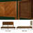 Solid King Wood Bed Frame With Headboard Platform Bed, Handcrafted Pattern, Walnut Finish Scandinavian Signature Bedroom Furniture 800 Lbs Capacity-644245497-644245446