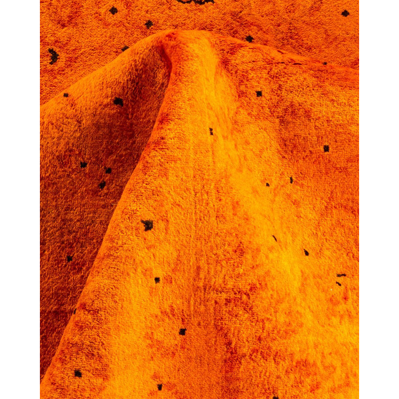 Tapis unique noué à la main Weirsky - Orange