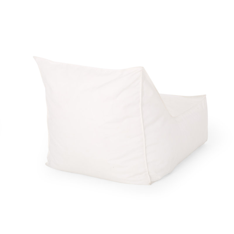 Ettie Fauteuil à billes en tissu résistant à l'eau, blanc, Blanchies