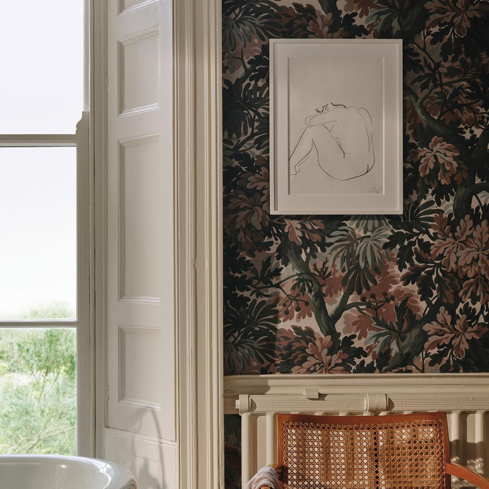 Foris Magna Wallpaper, Tourmaline, 32.81' L x 26.97" W