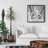 Connected Monochrome Figurative Gray Framed Canvas - Home Decor