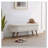 Ottoman Oval Storage Bench,Rubber Wood Legs-1222552662